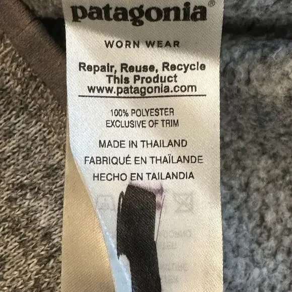 Patagonia Woman’s Better Sweater Gray Birch l 1/4 Zip Fleece Pullover Size XS - Picture 7 of 7